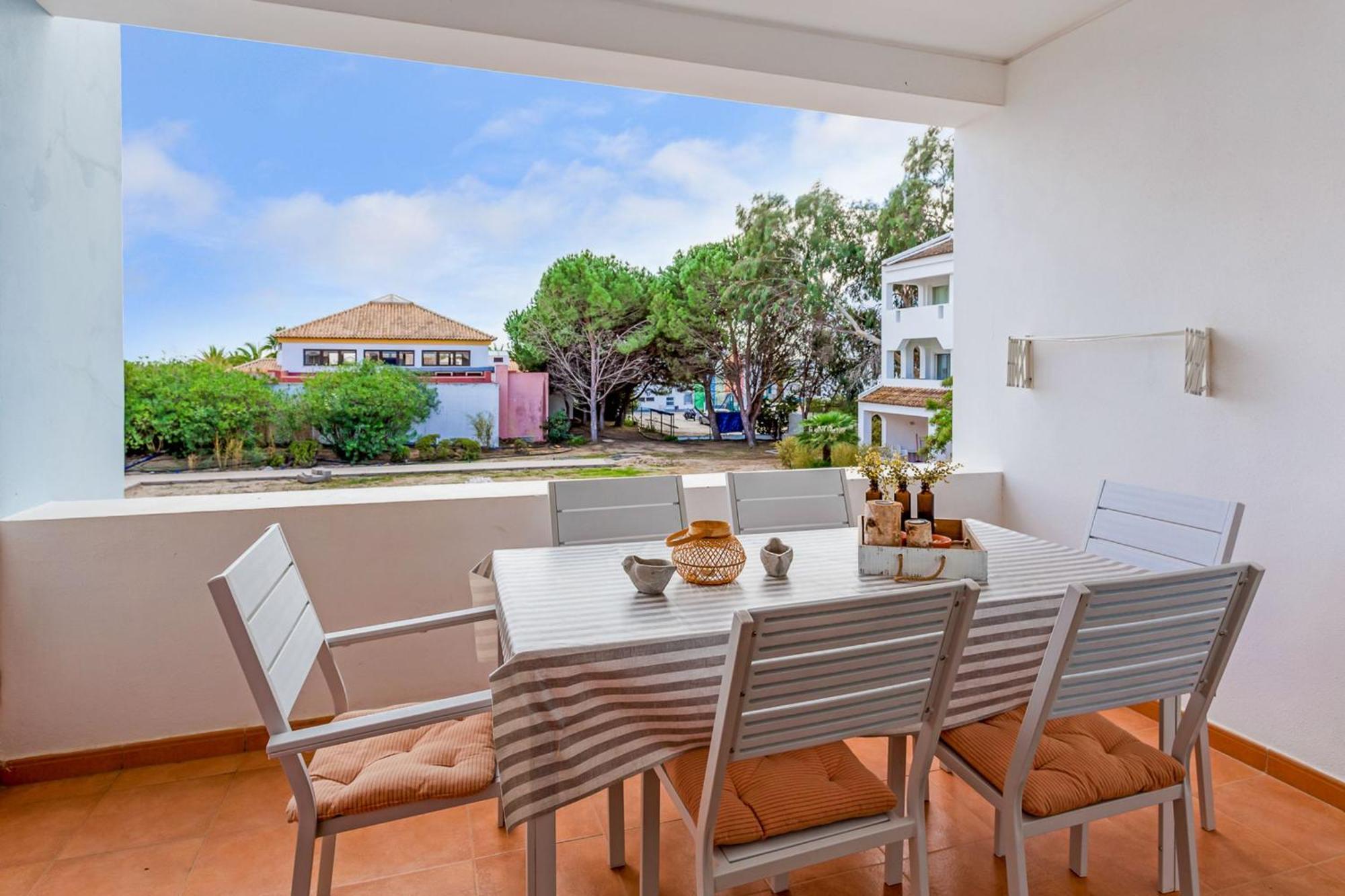 Golden 1 Bdr Flat W/ Balcony & Pool By Lovelystay Cabanas De Tavira Exteriör bild